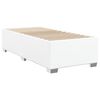 vidaXL Box Spring Bed with Mattress White 80x200 cm Faux Leather