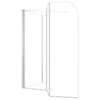 vidaXL Bath Enclosure 120x69x130 cm Tempered Glass Transparent