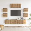 vidaXL 7 Piece TV Cabinet Set Wall-mounted Artisan Oak Engineered Wood
