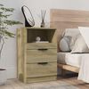 vidaXL Bedside Cabinets 2 pcs Sonoma Oak Engineered Wood