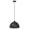 vidaXL Pendant Lamps 2 pcs Height Adjustable E27 Black Ø 30 cm Metal