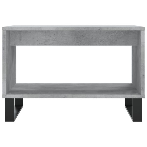 vidaXL Coffee Table Concrete Grey 60x50x40 cm Engineered Wood