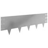 vidaXL Lawn Edging 30 pcs 100 x 30 cm Steel Silver