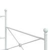 vidaXL Daybed with Trundle without Mattress White 107x203 cm Steel