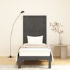 vidaXL Wall Headboard Grey 82.5x3x110 cm Solid Wood Pine
