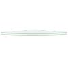 vidaXL Corner Shelves 2 pcs with Chrome Supports Glass White 45x45 cm