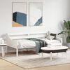vidaXL Day Bed without Mattress White 75x190 cm Small Single Solid Wood Pine