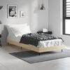 vidaXL Bed Frame without Mattress Sonoma Oak 75x190 cm Small Single Engineered Wood
