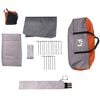 vidaXL Family Tent Dome 9-Person Orange Waterproof