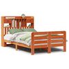 vidaXL Bookcase Bed without Mattress Wax Brown 120x200 cm Solid Wood Pine