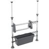 vidaXL Kitchen Organiser | Silver | Aluminium, PP, Polyethylene, Polystyrene