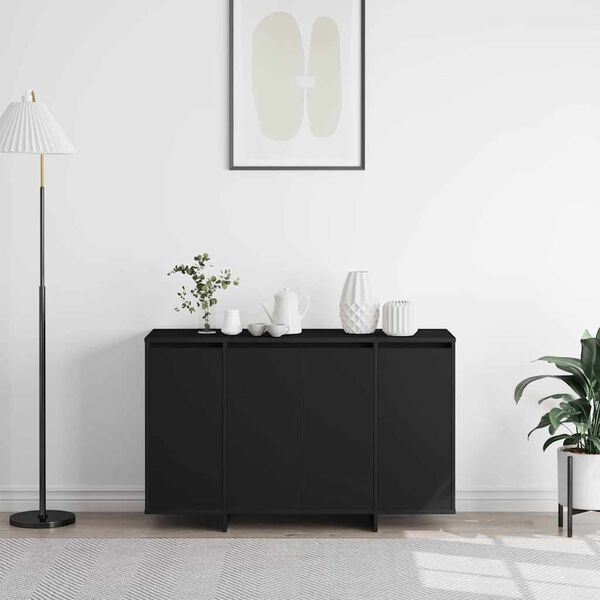 vidaXL Sideboard Black 120 x 41 x 75 cm Engineered wood