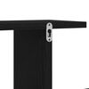 vidaXL Wall-mounted TV Shelf with Shelf Black oak 125 x 18 x 23 cm
