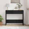 vidaXL Console Table Black oak 90 x 36 x 75 cm Engineered wood