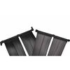 vidaXL Solar Pool Heater | Black | Polyethylene | 2 panels | Portable
