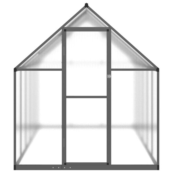 vidaXL Greenhouse with Base Frame Anthracite 334x169x195 cm Aluminium