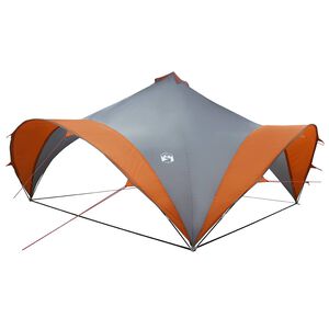 vidaXL Party Tent Grey and Orange 500 x 500 x 350 cm