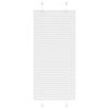 vidaXL Pleated Blind White 55x100 cm Fabric Width 54.4 cm Polyester