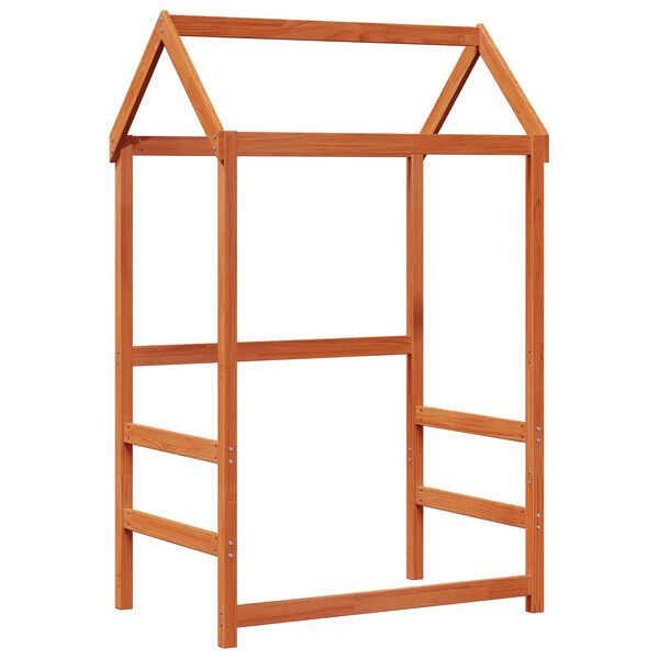 vidaXL Day Bed Set Wax Brown 90 x 200 cm Solid Pine Wood