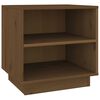 vidaXL Bedside Cabinet Honey Brown 40x34x40 cm Solid Wood Pine