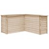 vidaXL Garden Raised Bed 150x150x80 cm Solid Pinewood