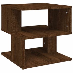 vidaXL Side Table Brown Oak 40x40x40 cm Engineered Wood