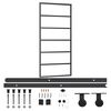 vidaXL Sliding Door with Hardware Set ESG Glass&Aluminium 90x205 cm