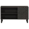 vidaXL TV Cabinet Black 80x31x46 cm Solid Wood Mango