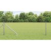 vidaXL Fence with Posts Silver 0.4 x 10 m Steel