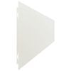 vidaXL Lawn Edgings 50 pcs White 15x103 cm Cold-rolled Steel