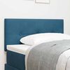 vidaXL Headboard with Headboard Dark Blue 80 cm Faux Leather
