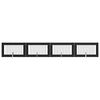 vidaXL Dog Gate with Stands 4 pcs Black Oak 100 x 60 cm