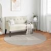 vidaXL Area Rugs Round Cream &Oslash; 200 CM