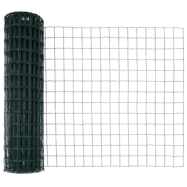 vidaXL Euro Fence Green 1.4 x 10 m PVC-coated iron