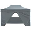 vidaXL Party Tent Folding Anthracite 291 x 431 x 315 cm Oxford Fabric
