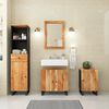 vidaXL 4 Piece Bathroom Furniture Set Solid Wood Acacia