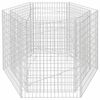 vidaXL Hexagonal Gabion Raised Bed 160x140x100 cm