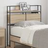 vidaXL Storage Headboard with Shelf Sonoma oak 100 cm Engineered wood