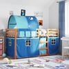 vidaXL Bunk Bed without Mattress Blue 90x190 cm Single Solid Wood Pine
