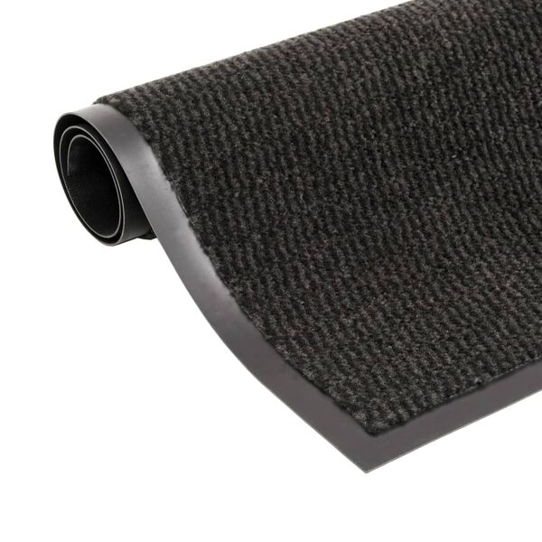 vidaXL Dust Control Mats 2 pcs Rectangular Tufted 60x90 cm Black