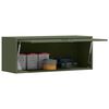 vidaXL Wall Cabinet for Garage with Gas-lift Door Olive green
