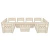 vidaXL 9 Piece Garden Pallet Lounge Set Impregnated Spruce Wood