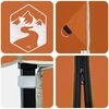 vidaXL Canopy Tent Manual Orange 194 x 194 x 251 cm Fabric