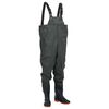 vidaXL Chest Waders with Boots Dark Green Size 43