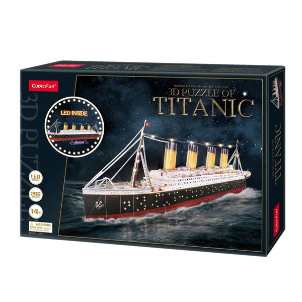 Cubic Fun LED 3D Puzzle Titanic 266 pcs
