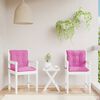 vidaXL Garden Lowback Chair Cushions 2 pcs Pink 100x50x7 cm Fabric