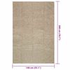 vidaXL Rug ZIZUR Beige 140x200 cm Jute Look Indoor and Outdoor