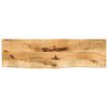 vidaXL Table Top 120x30x3.8 cm Live Edge Solid Wood Rough Mango