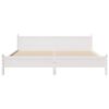 vidaXL Bed Frame without Mattress White 200x200 cm Solid Wood Pine