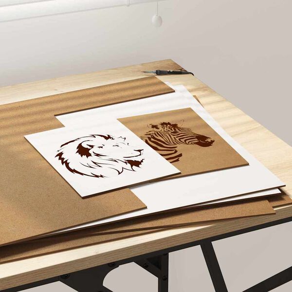 vidaXL Decor Panels 12 pcs White 40 x 60 x 0.27 cm Engineered Wood